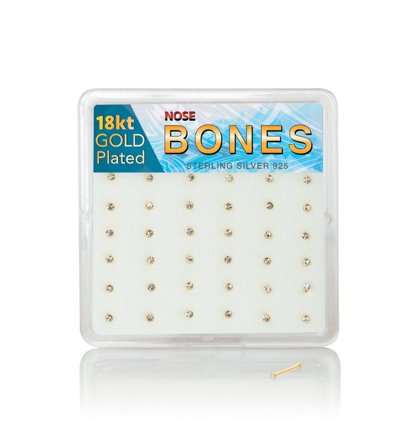GCL15 - 925 Sterling Gold Nose Bones