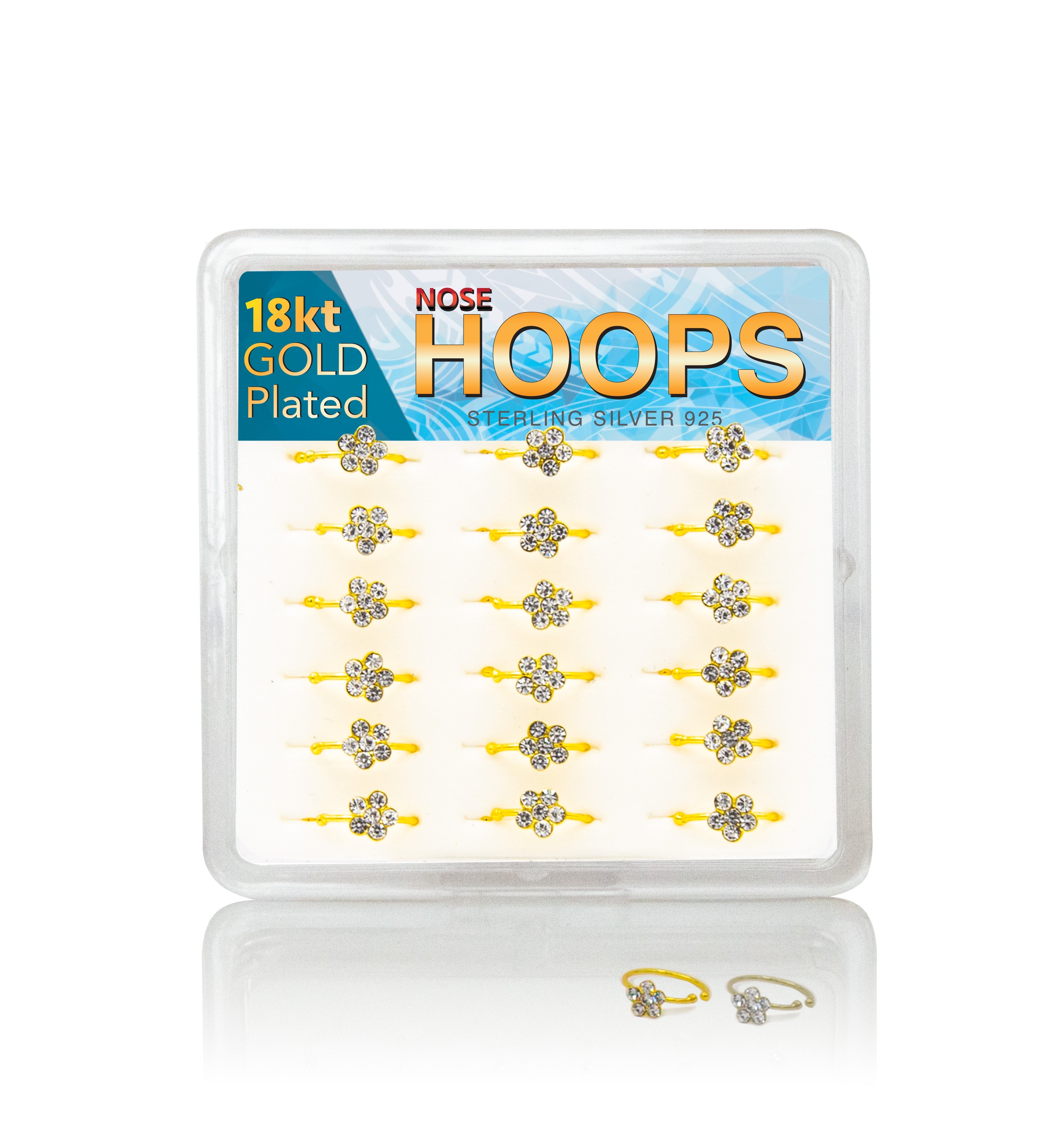 HFG - Gold Flower Clear Ring