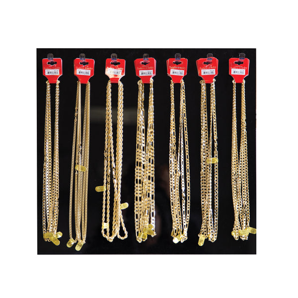 Wall Cabinet Insert : Long Chain Necklace Gold