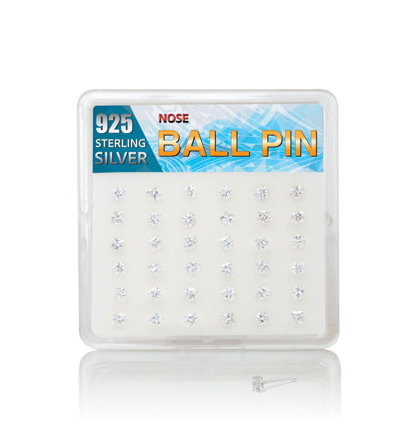 SQCL - Clear Cubic Square Ball Pin