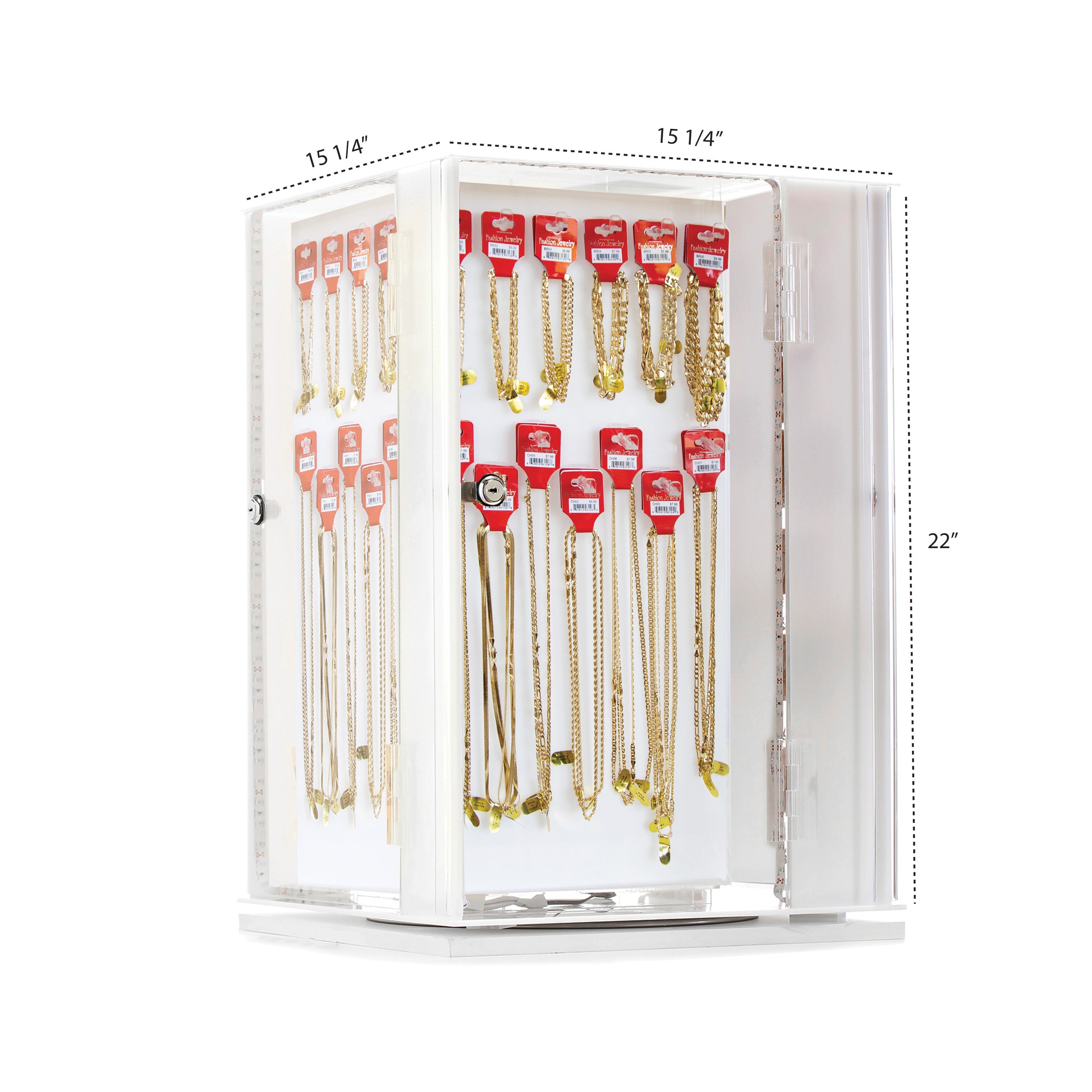 21" CHAIN NECKLACE & BRACELET LED SET
