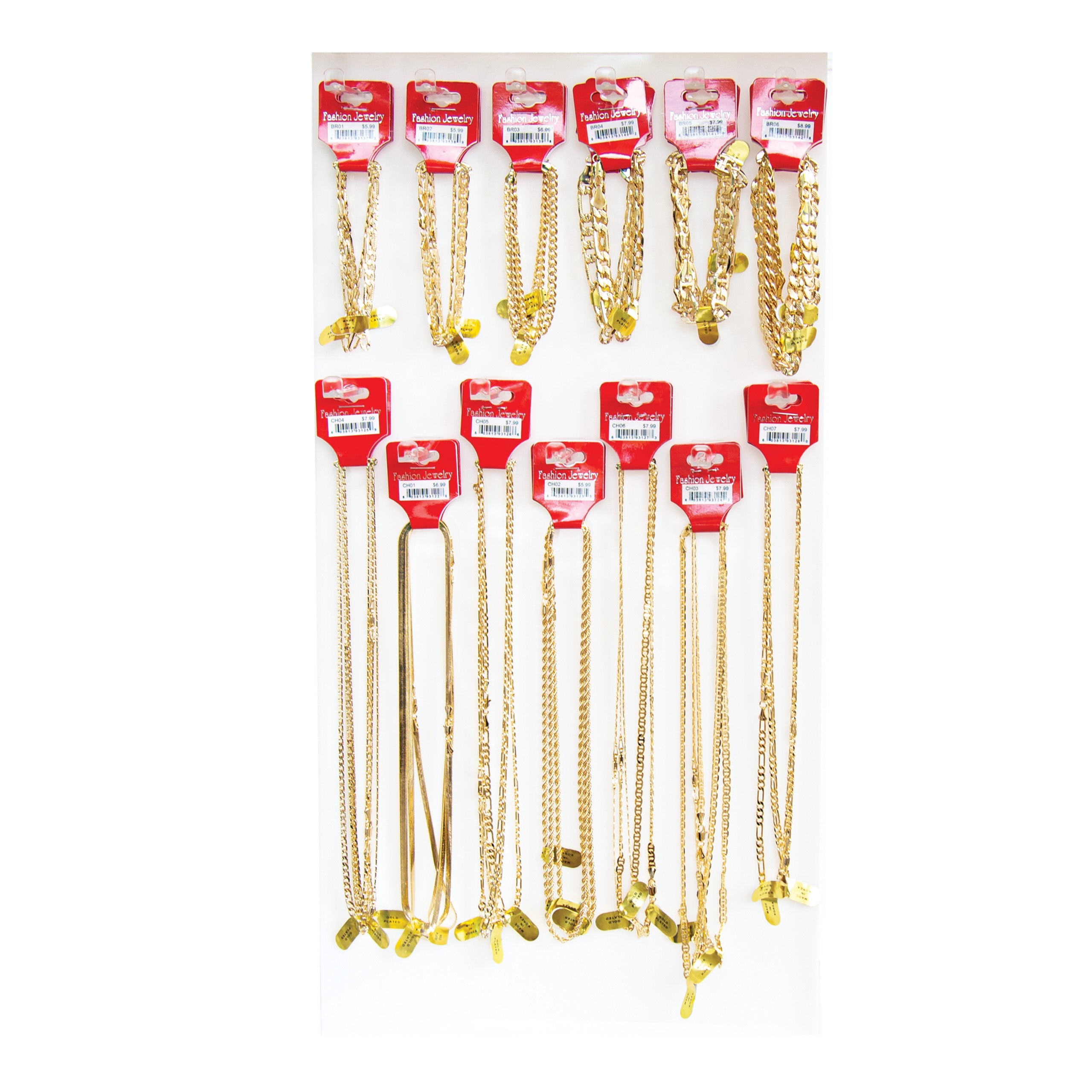 21" CHAIN NECKLACE & BRACELET LED SET