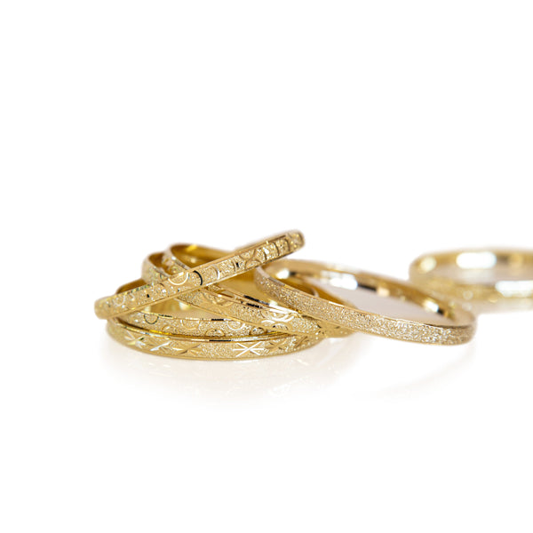 6mm Gold Bangle