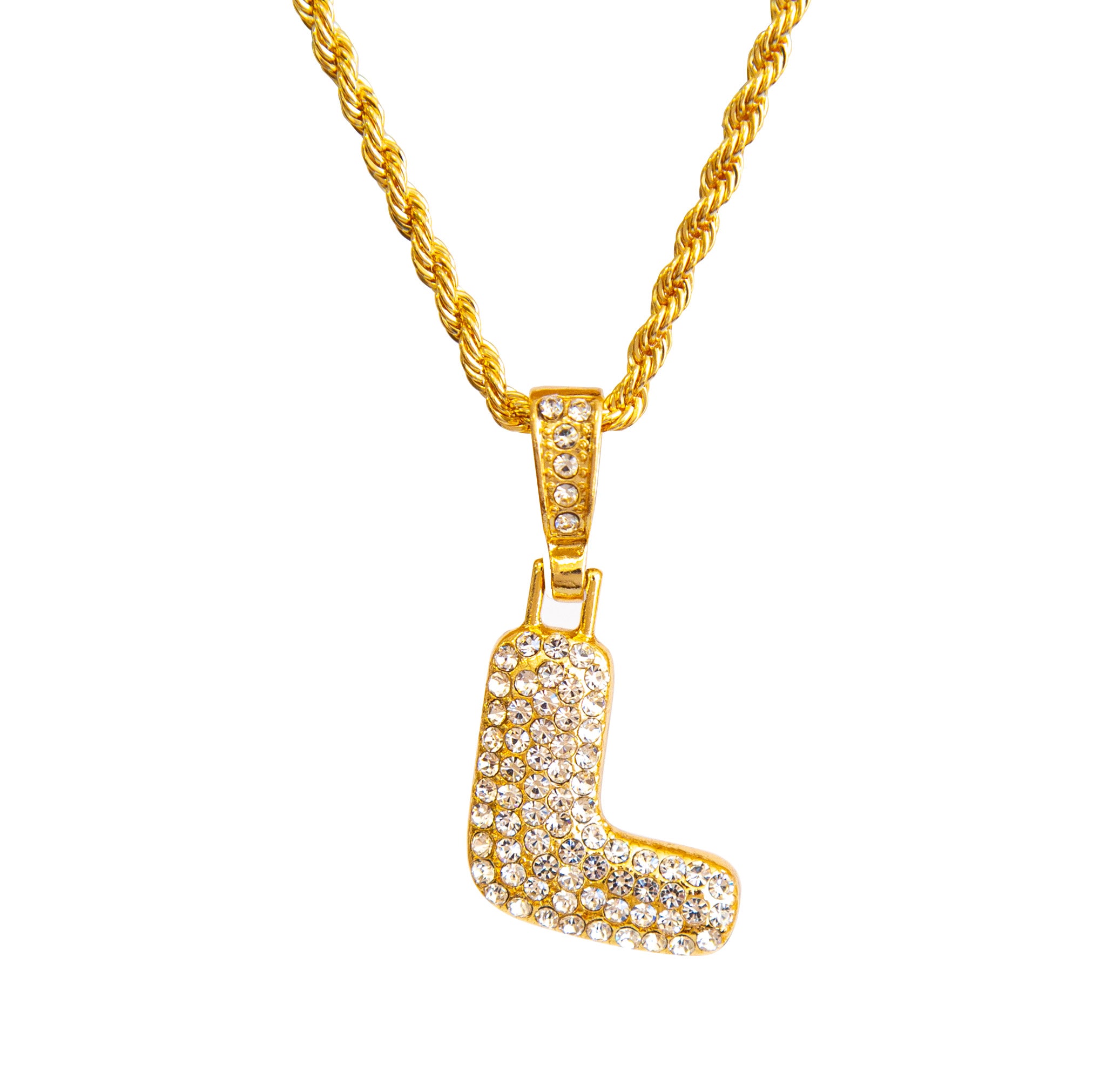 Bubble Letter Necklace L Initial "L" Diamond Pendant – Mark Henry Jewelry