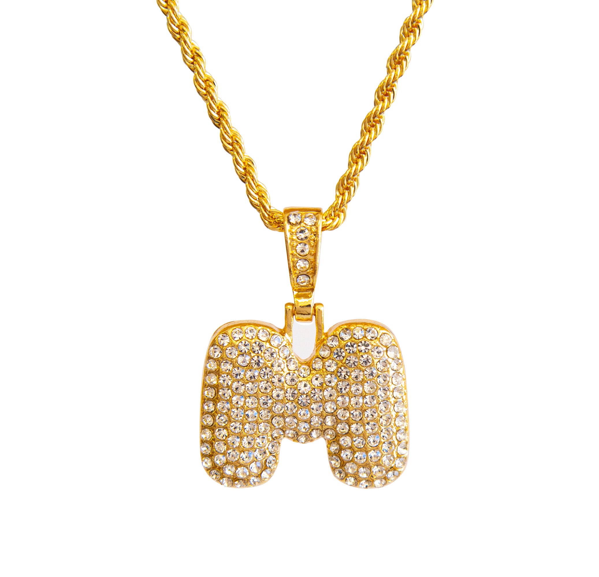 Bubble Initial Necklace - M