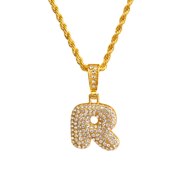 Bubble Initial Necklace - R