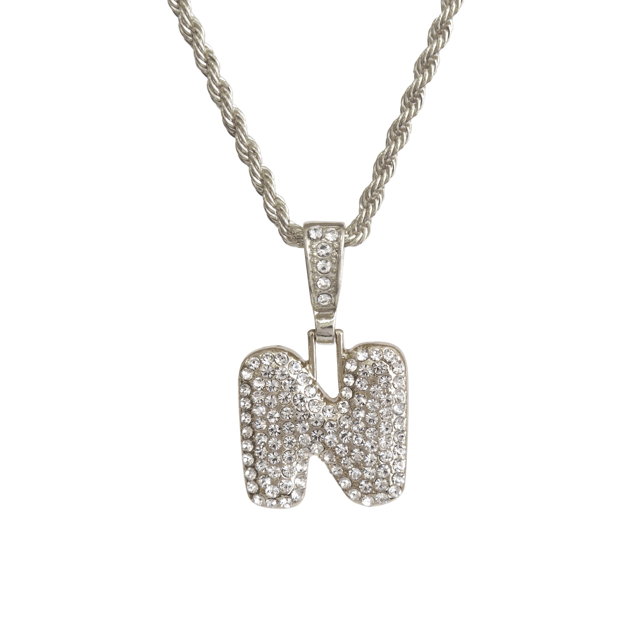 Bubble Initial Necklace - N