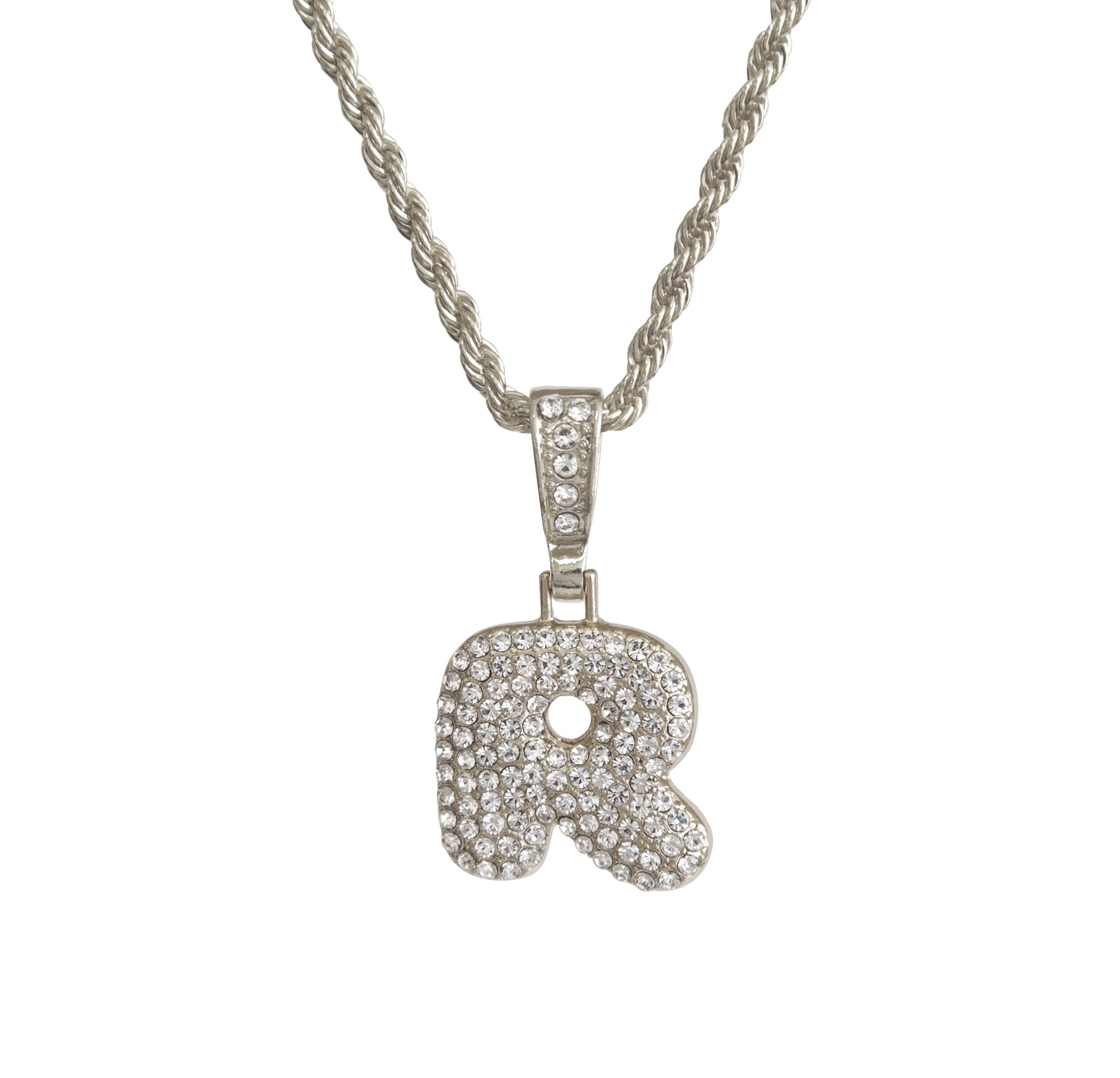 Bubble Initial Necklace - R