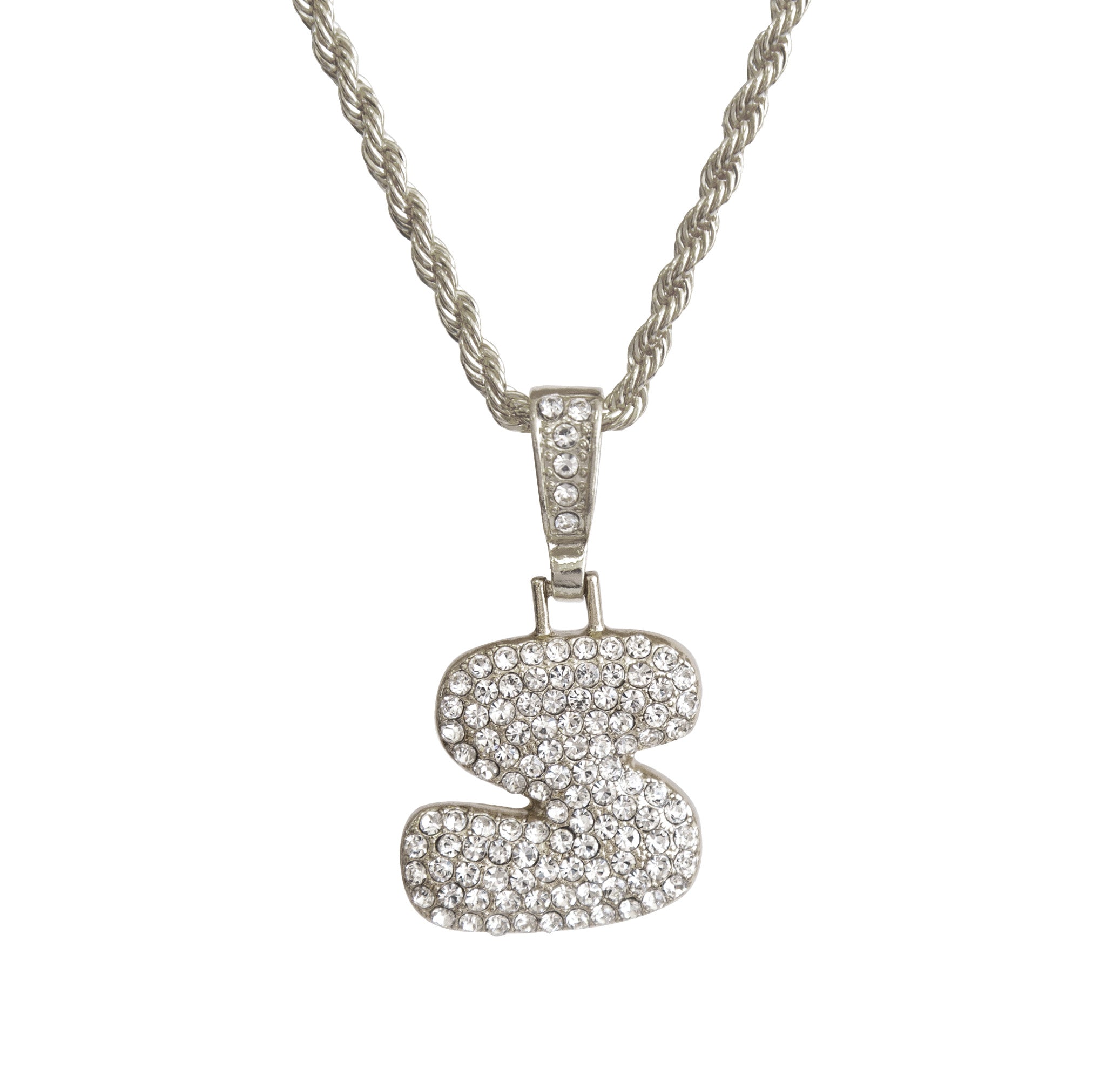 Bubble Initial Necklace - S