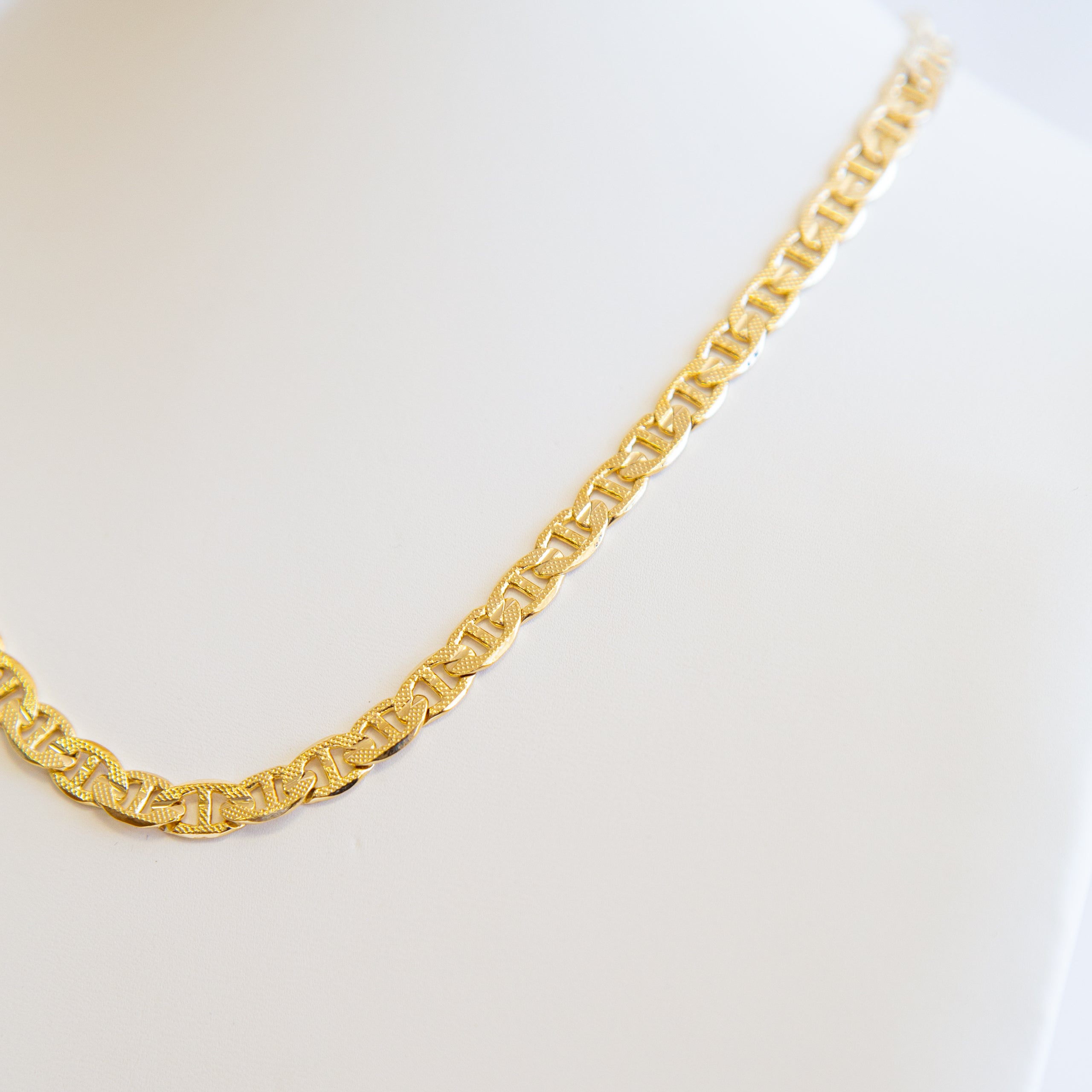 CHAIN NECKLACE - Marine Textured  20"