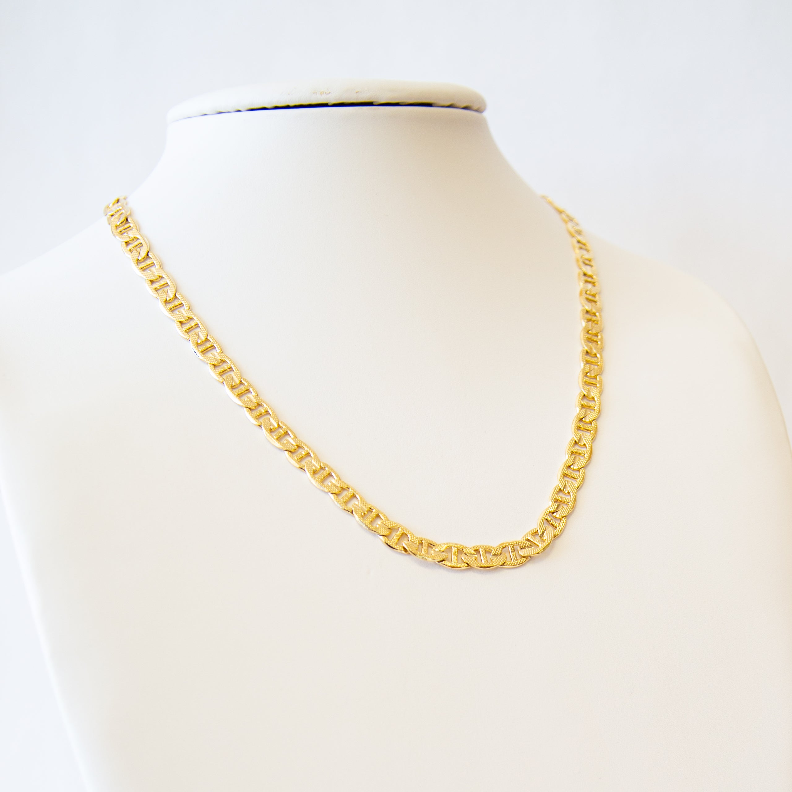 CHAIN NECKLACE - Marine Textured  20"