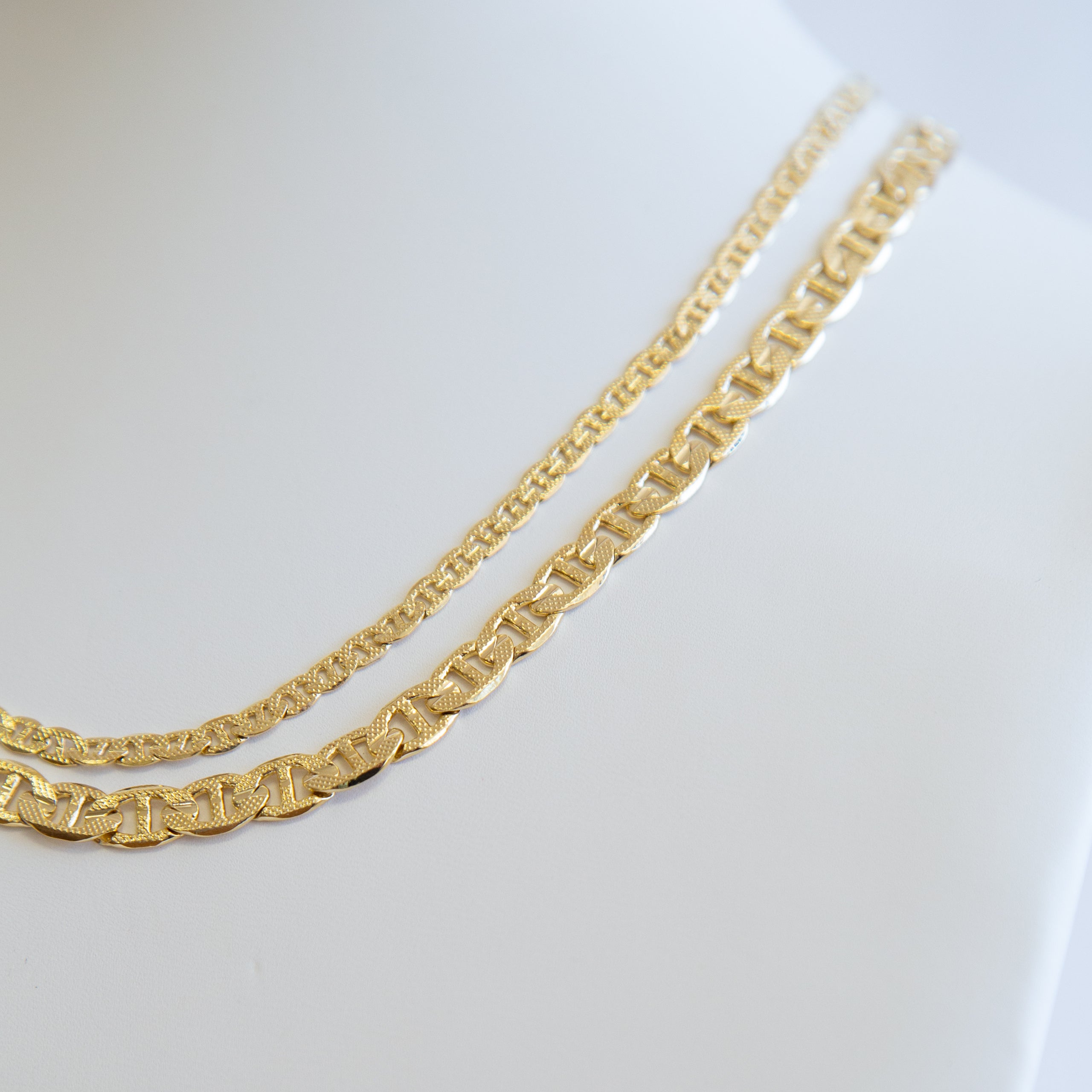 CHAIN NECKLACE - Marine Textured  20"