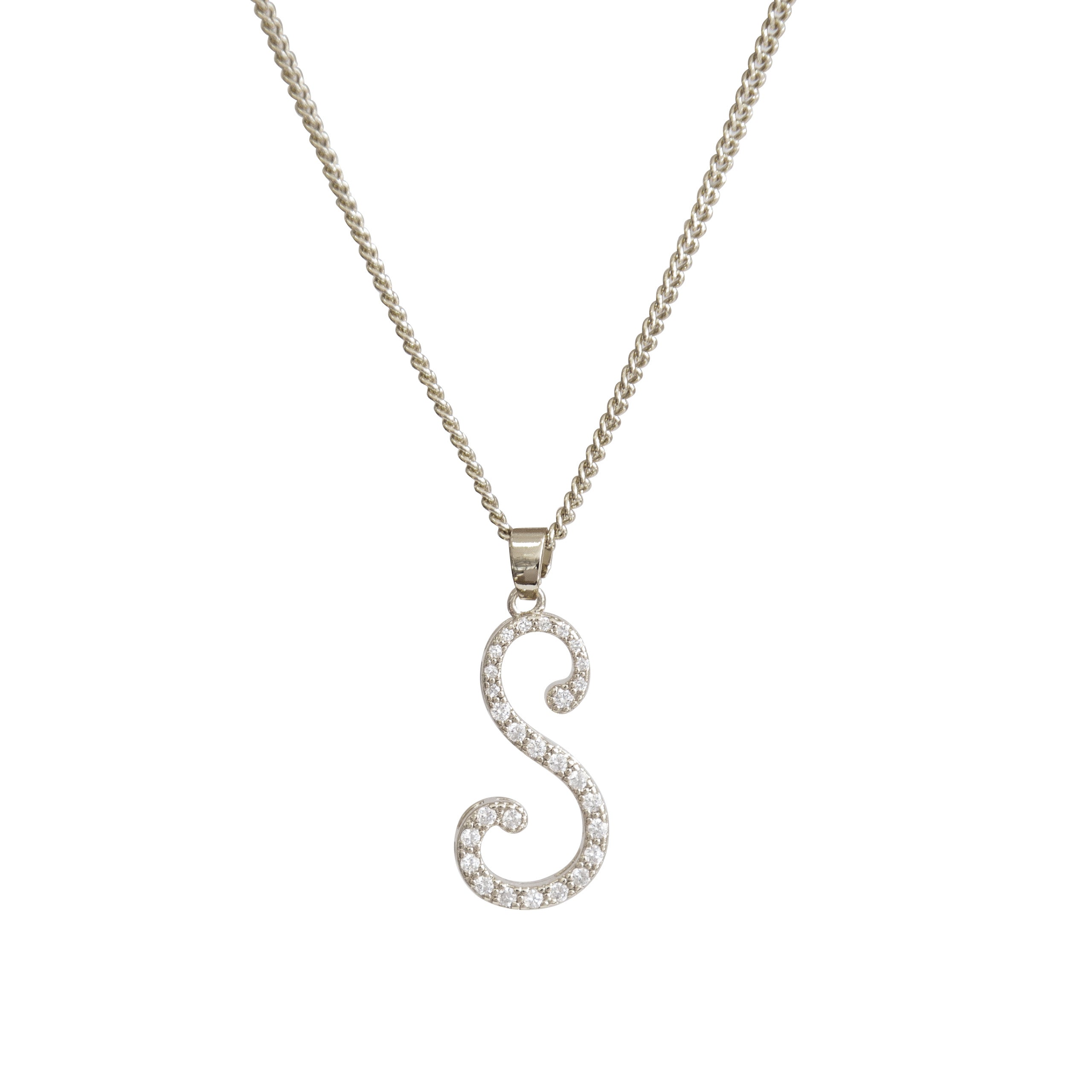 Cubic Initial Necklace - S