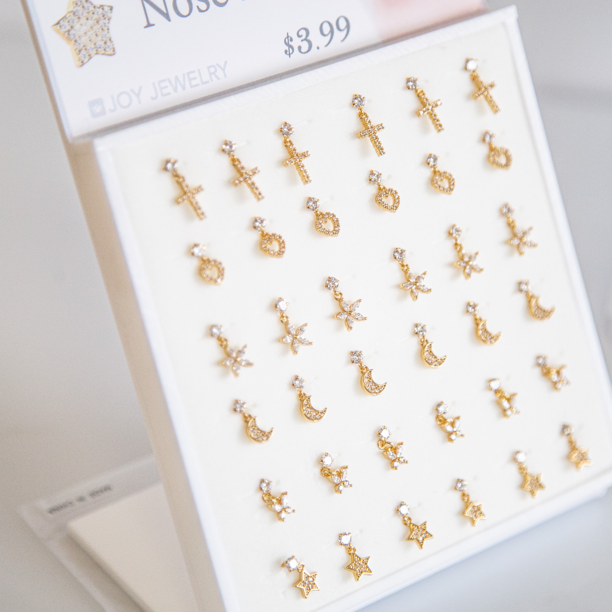 NOSE CLIP - Dangling Nose L- Pin 36 Pcs Set