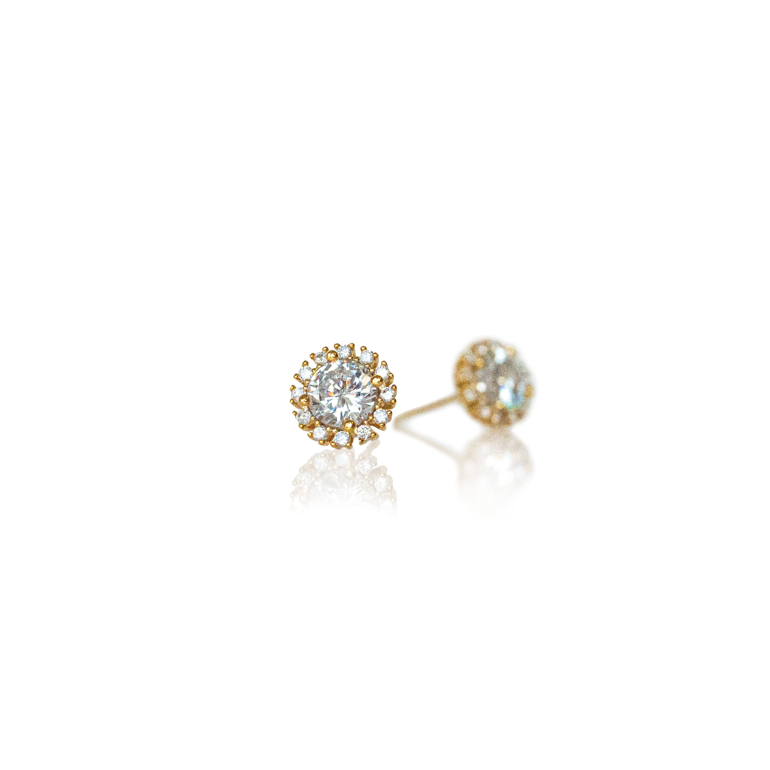 ES 04 - Staring  Silver Post Earring
