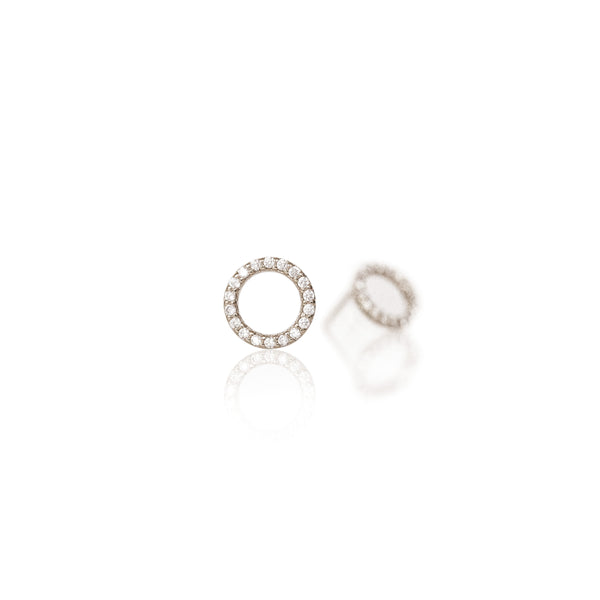 ES 05 - Staring  Silver Post Earring
