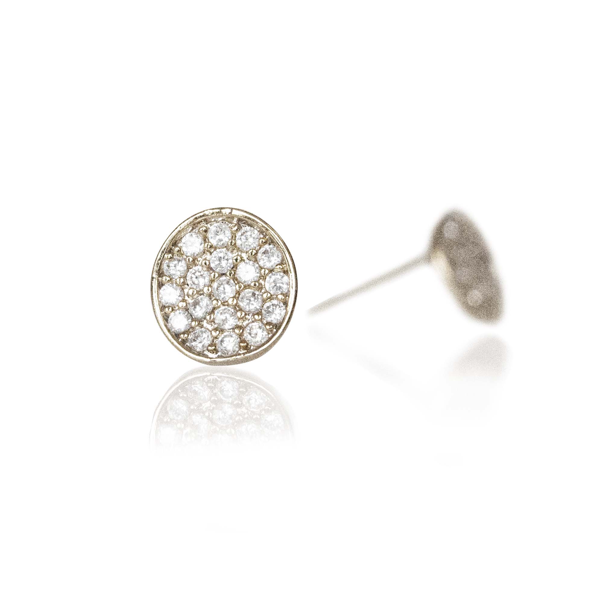 ES14 - Staring  Silver Post Earring