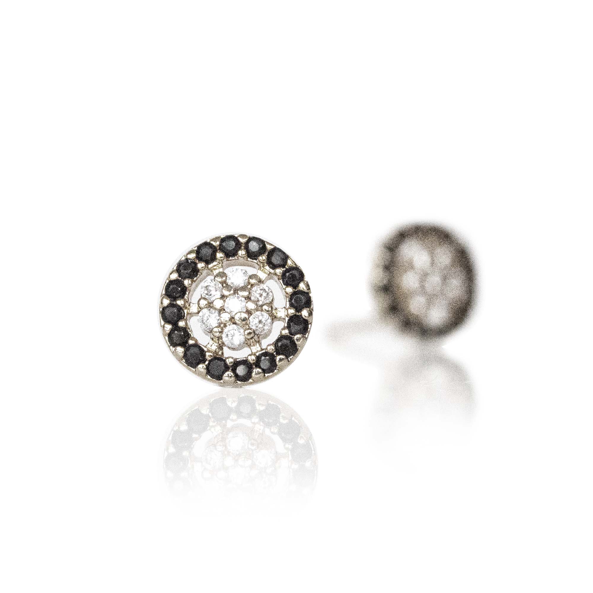 ES20 - Staring  Silver Post Earring