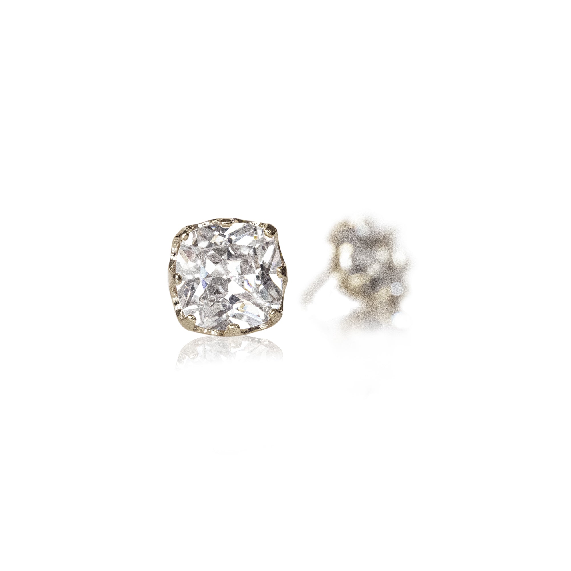 ES38 - Staring  Silver Post Earring