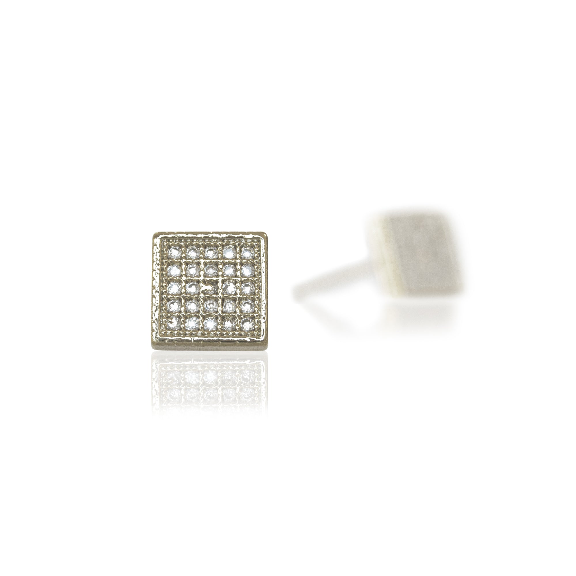 ES45- Staring  Silver Post Earring