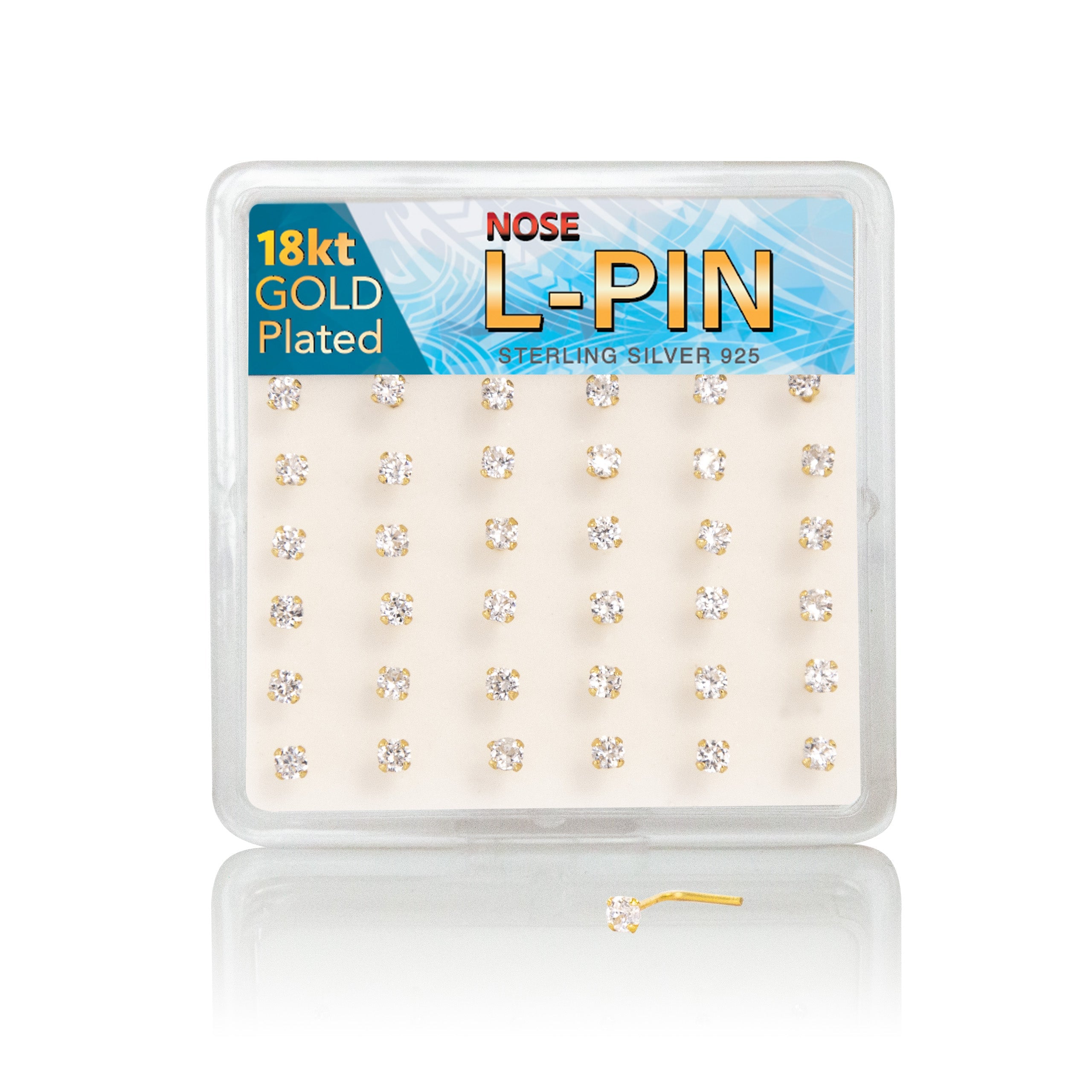 CLLP25 - Silver Clear Cubic 25mm