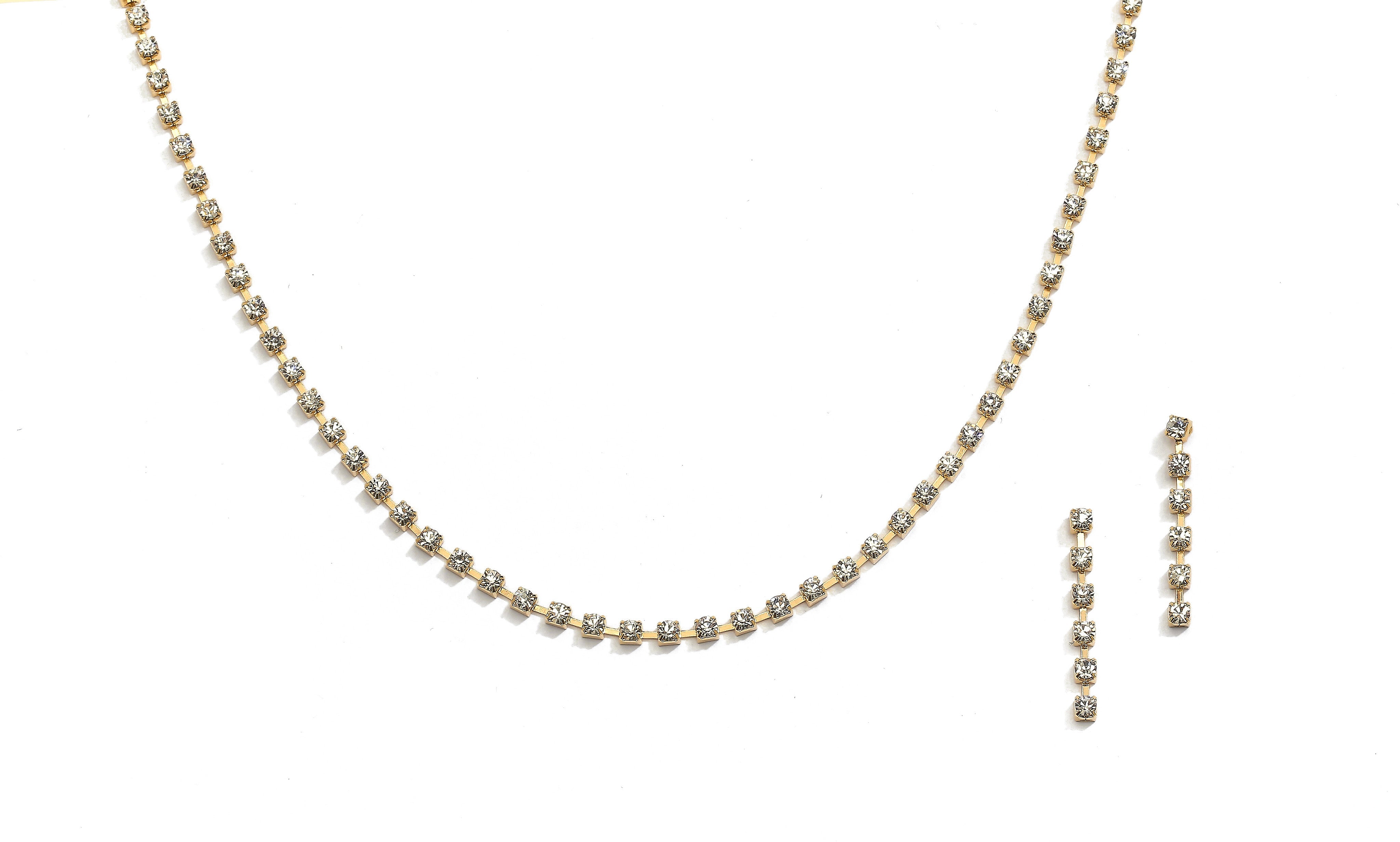 RHINESTONE GOLD SET - GCS03