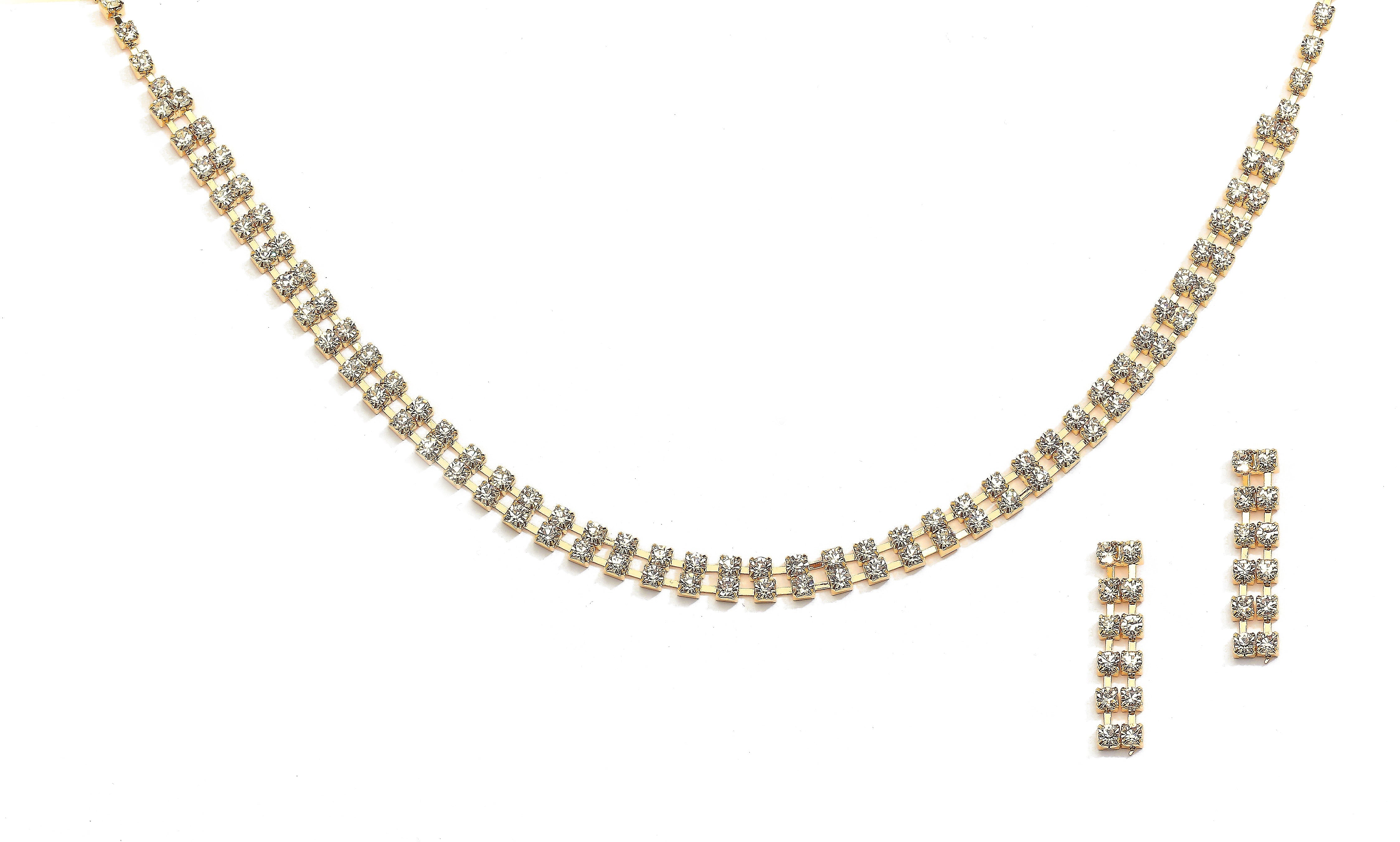 RHINESTONE GOLD SET - SCS04