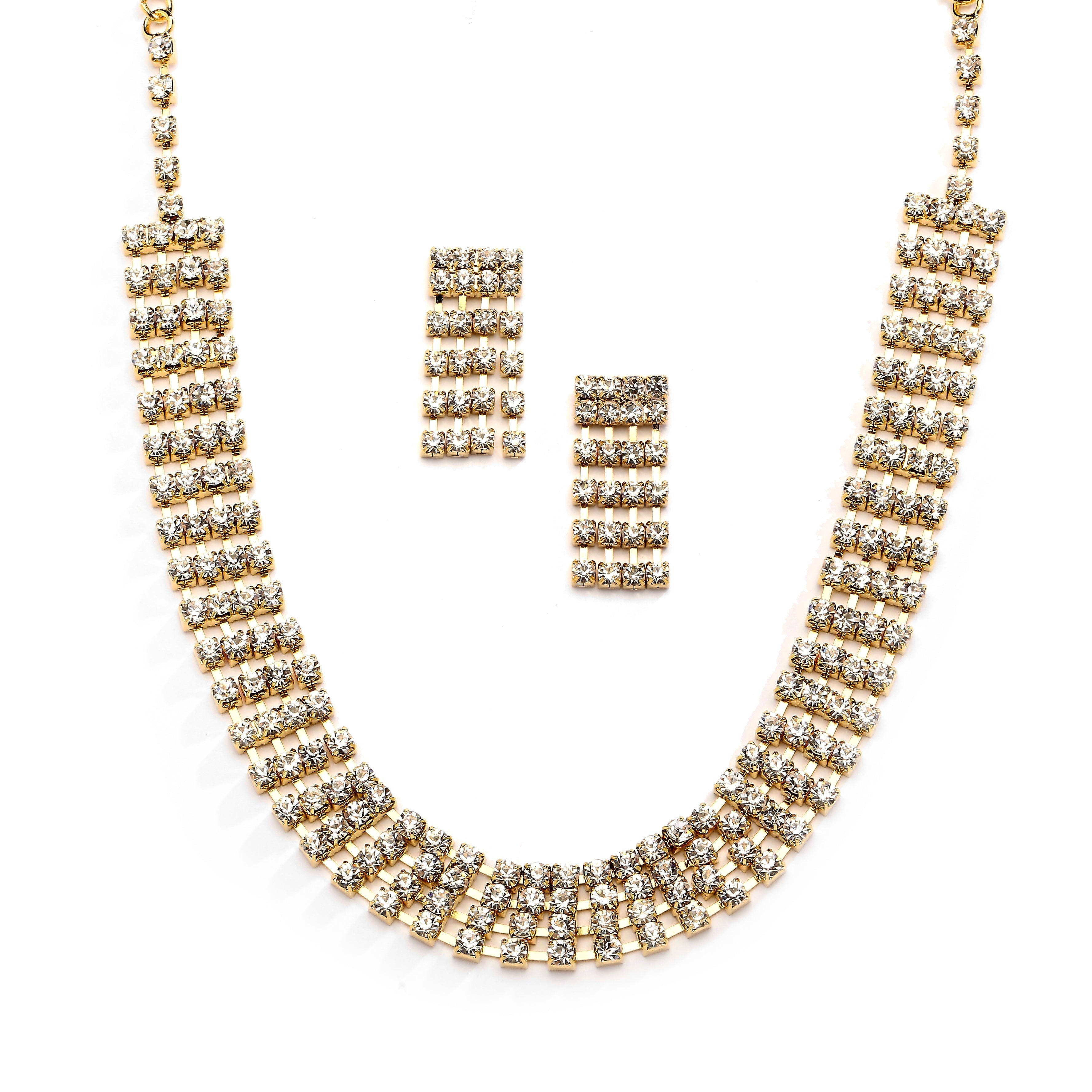 RHINESTONE GOLD SET - SCS01