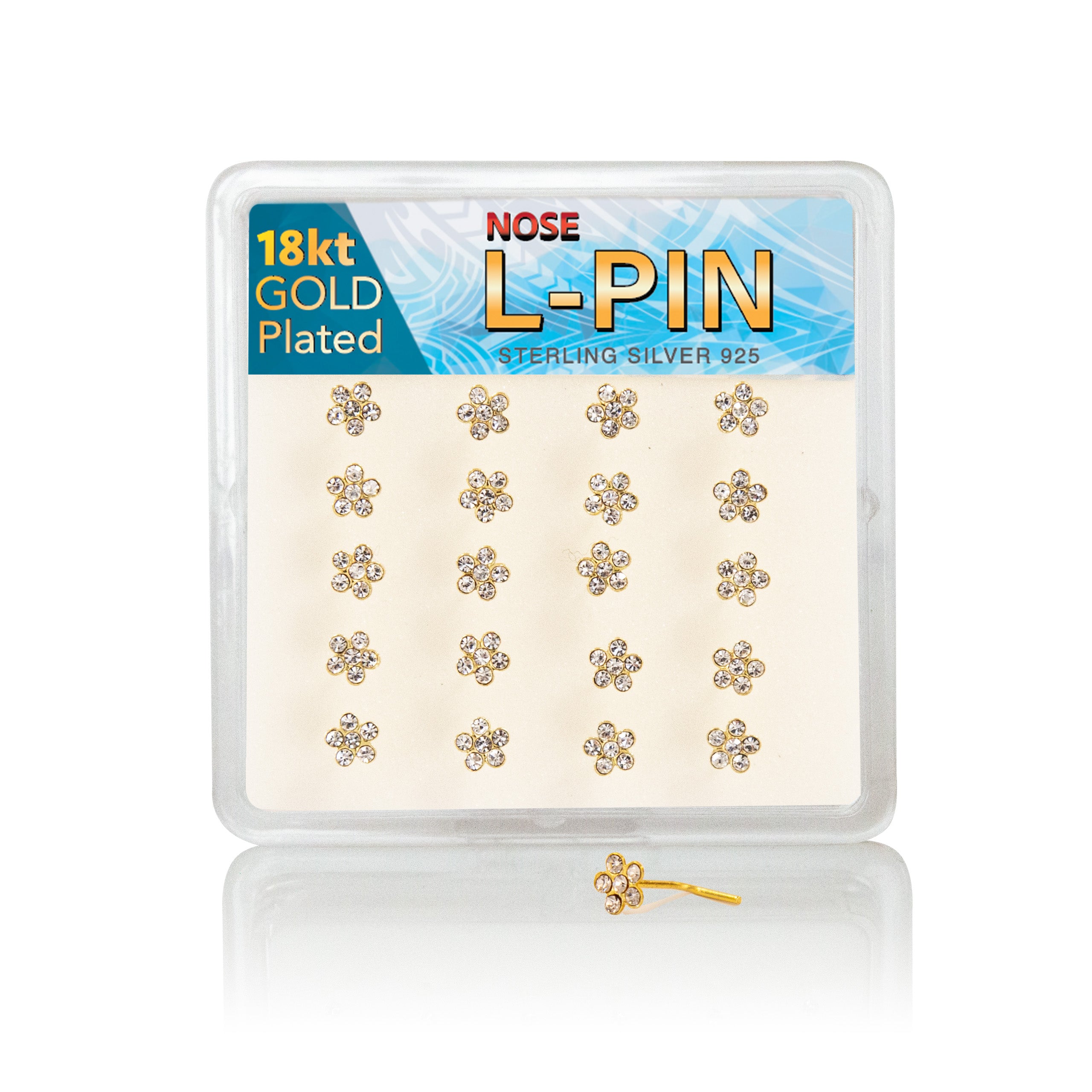 GFLWLP - Gold Flower L-Pin