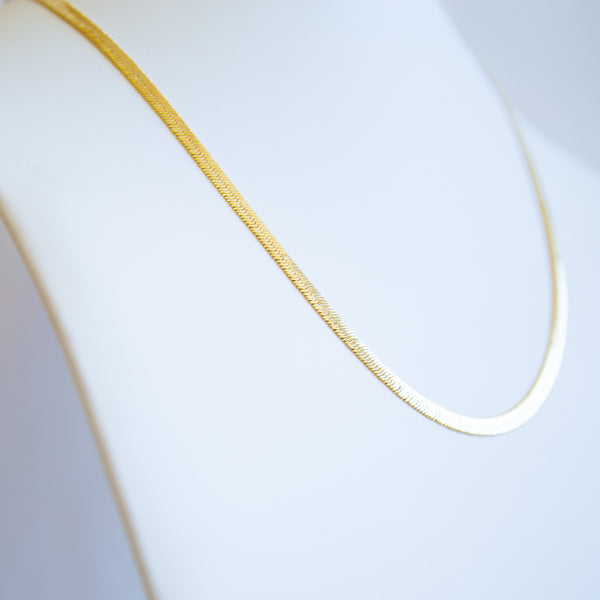 CHAIN NECKLACE - Herring Bone 18", 30"