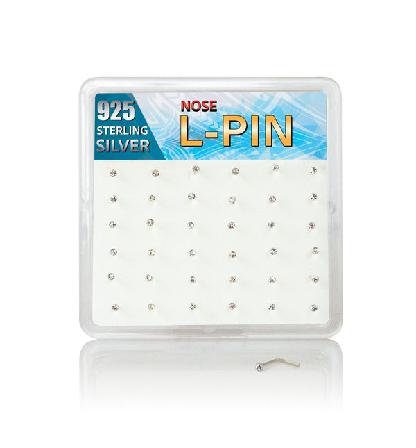 LPCL - Clear Cubic Silver L - Pin