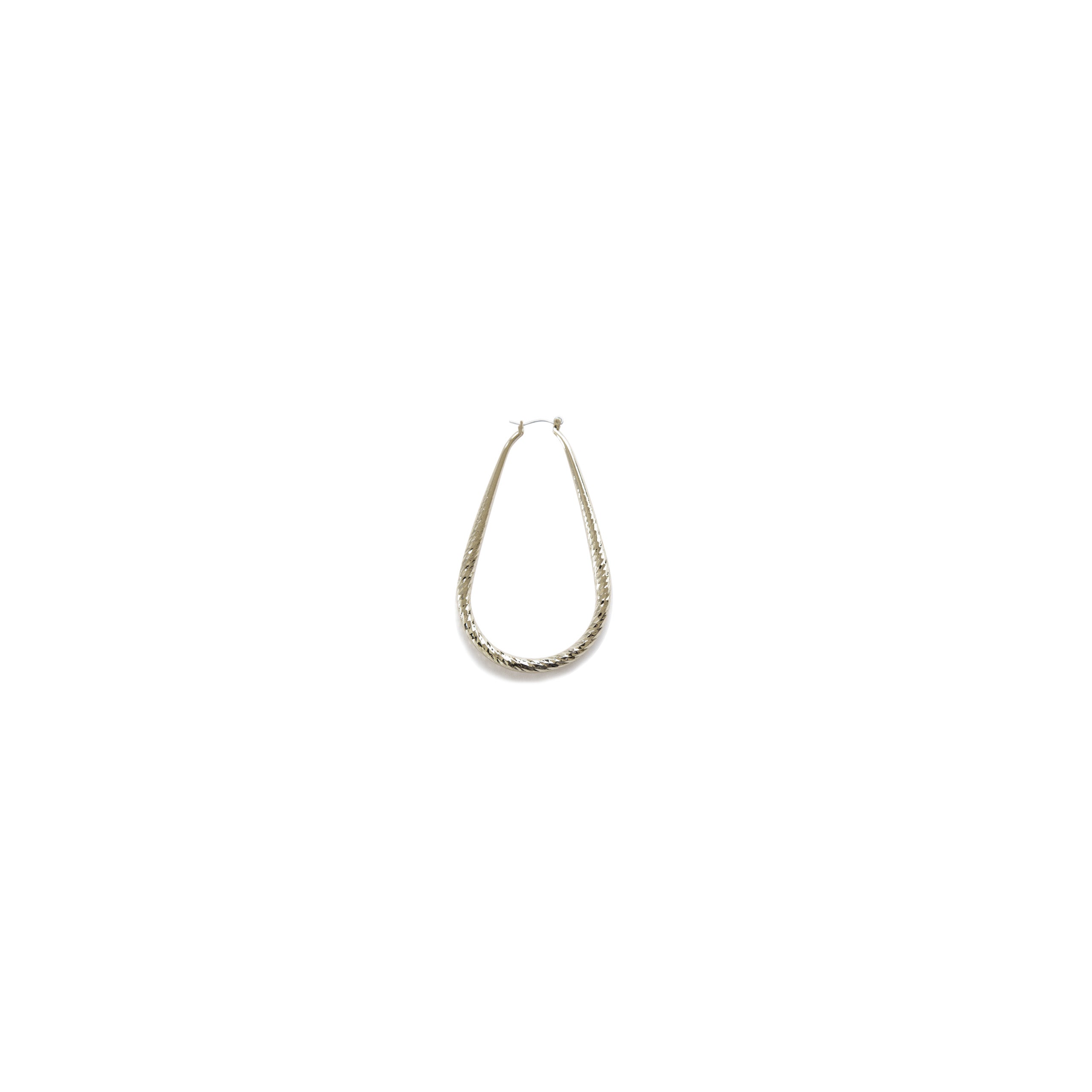 Oval Diamond Cut Hollow Hoop HO1, HO2, HO3