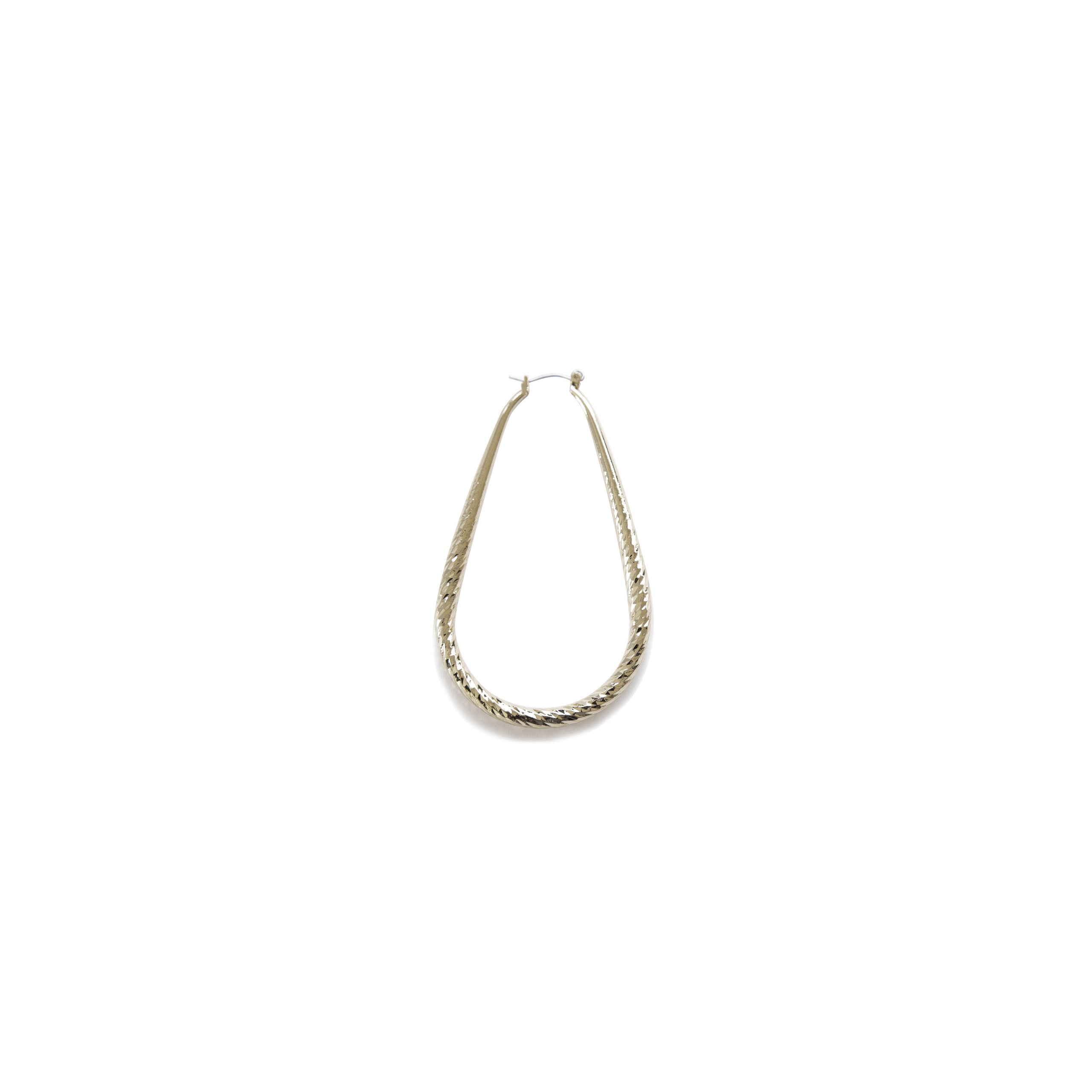 Oval Diamond Cut Hollow Hoop HO1, HO2, HO3