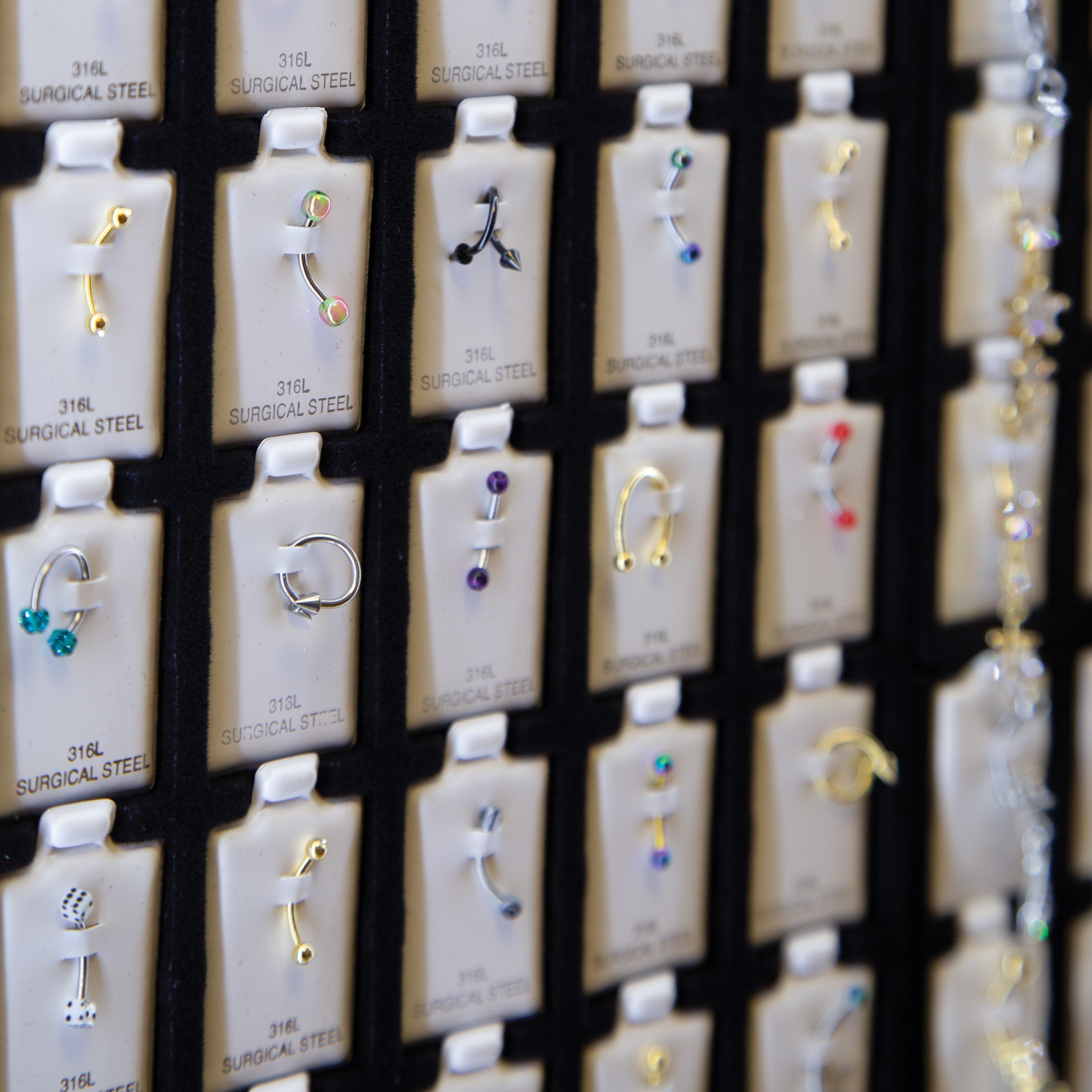432 BODY JEWELRY LED FLOOR SET